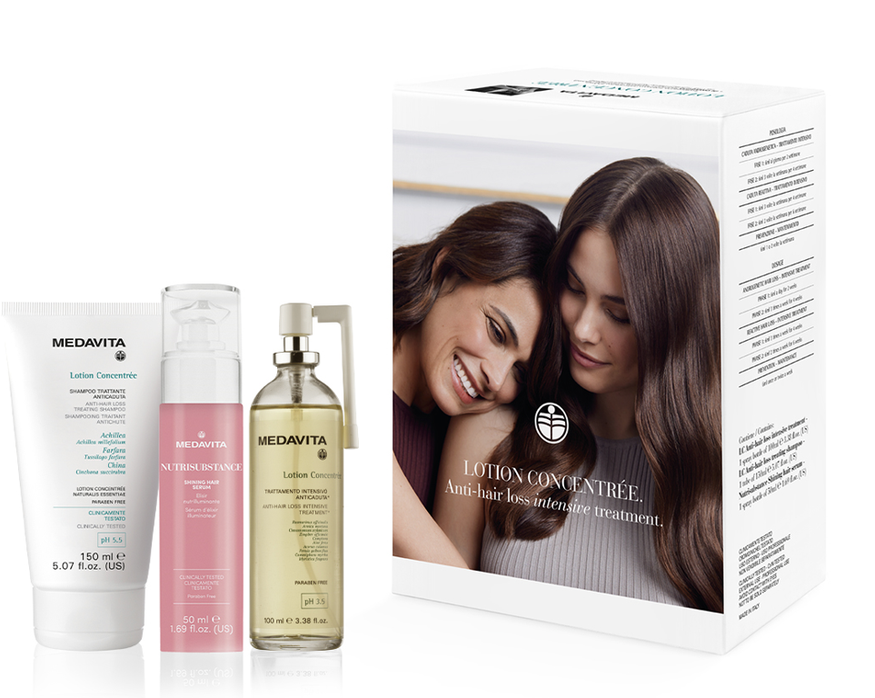 Promo: Medavita Lotion Concentré Box 100ml + shampoo + shining serum 