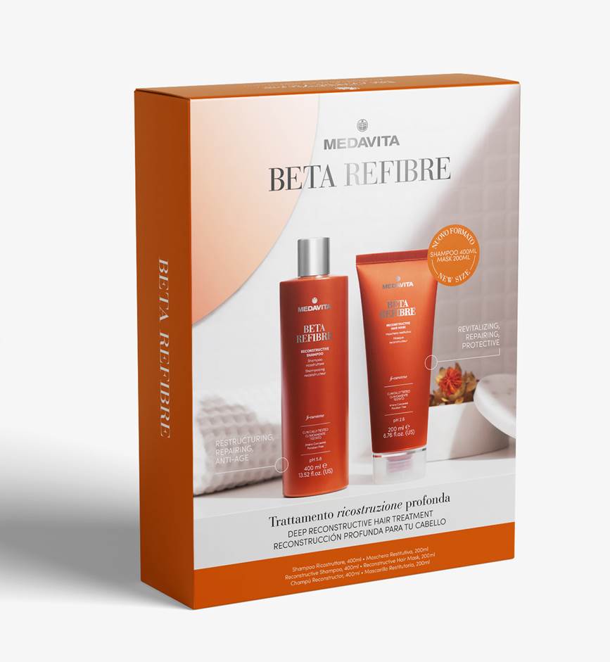 PROMO 2A: Medavita B-Refibre Shampoo 400ml + Mask 200ml Kit