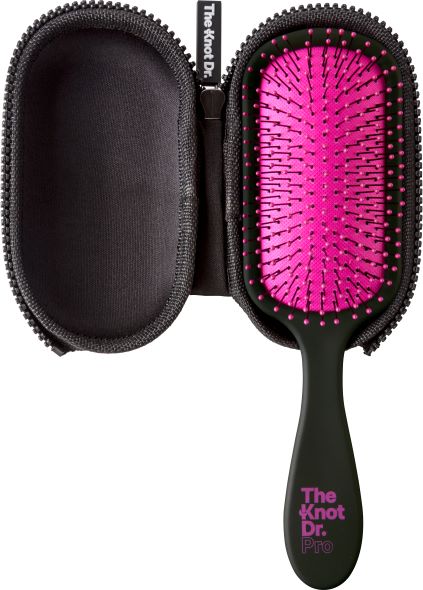 The Knot Dr. Holographic edition of the Pro Black paddle brush