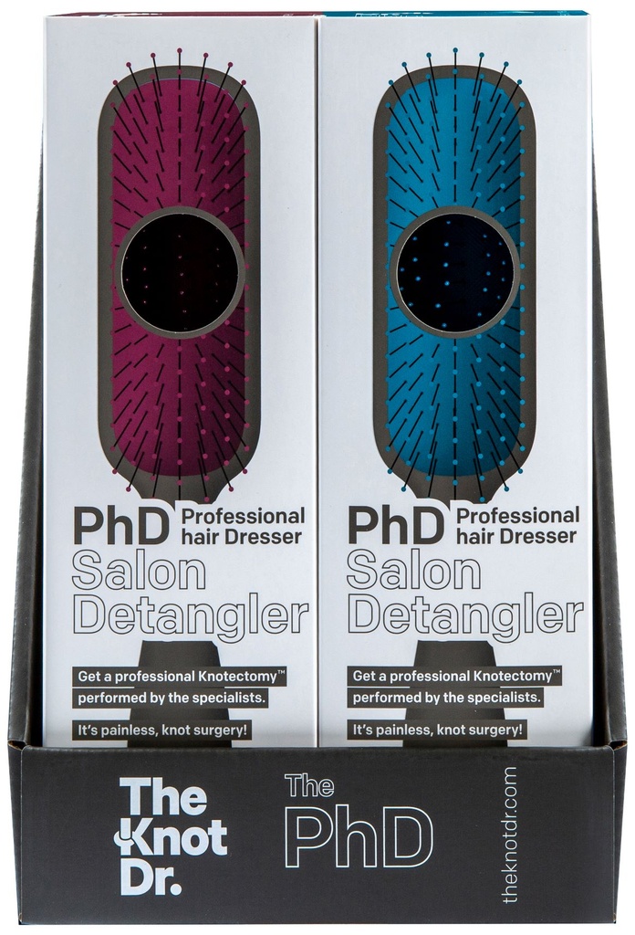 The Knot Dr. PhD Box 4 haarborstels met display