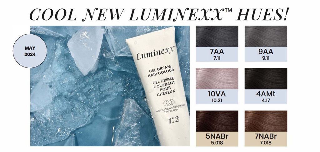 Startpakket: Luminexx New Cool Tones - 12 Tubes + Swatch Insert