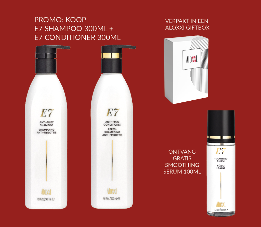 Promo 8C: E7 Holiday Promotion met Gratis Smoothing Serum 100ml