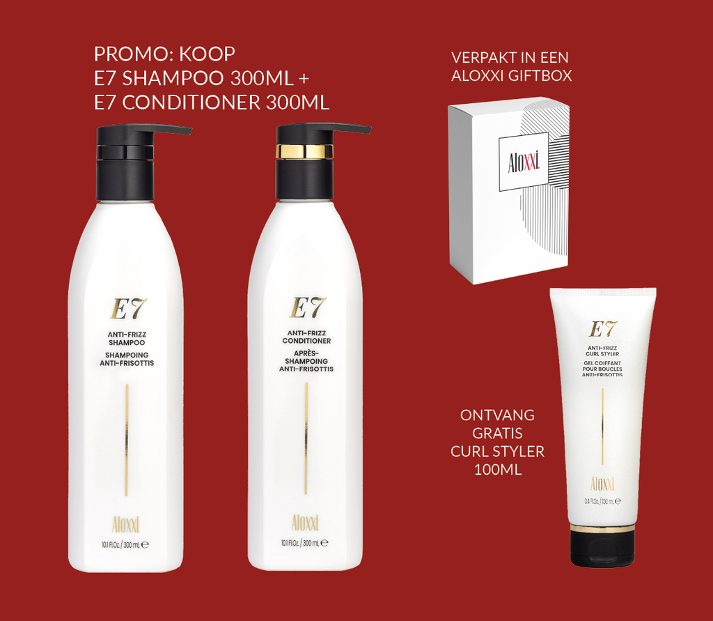 Promo 8A: E7 Holiday Promotion met Gratis Curl Styler 100ml