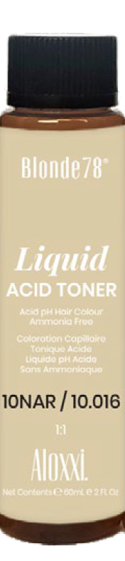 Aloxxi Blonde78 Liquid Acid Toner 10NAR