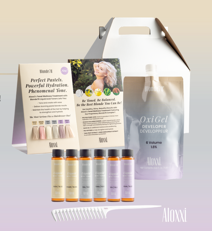 Aloxxi Blonde78 Liquid Acid Toner Salon Opener