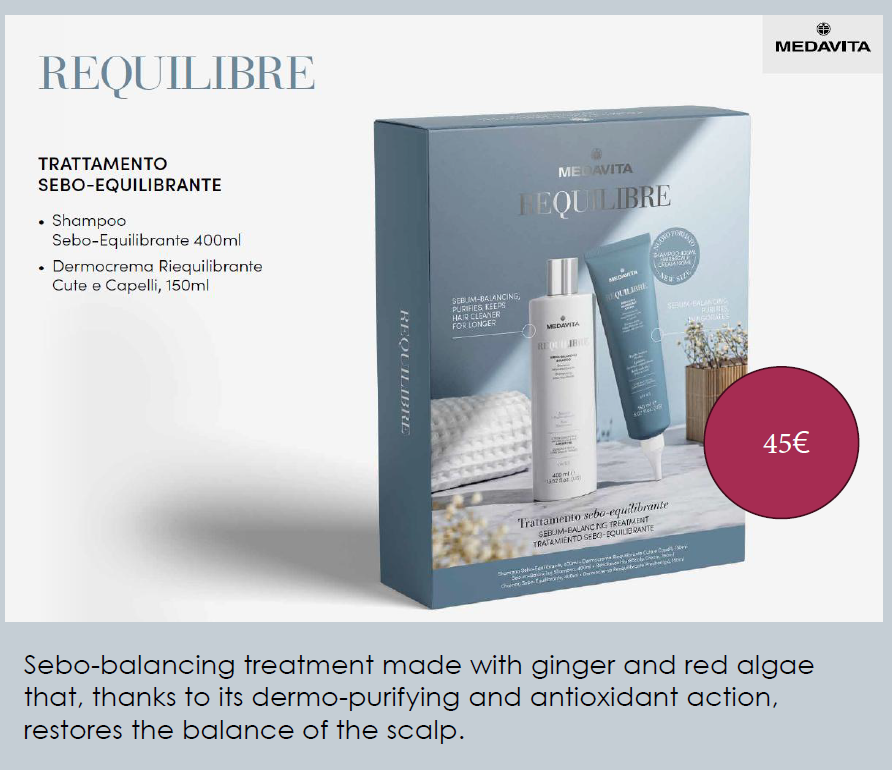 PROMO: Medavita Requilibre Bundle Shampoo 400ml + Hair & Scalp Cream 150ml - Kit  