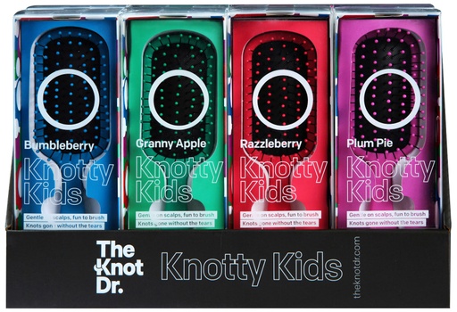 [KNOT-KDKK800] The Knot Dr. Knotty Kids Box 8 haarborstels met display