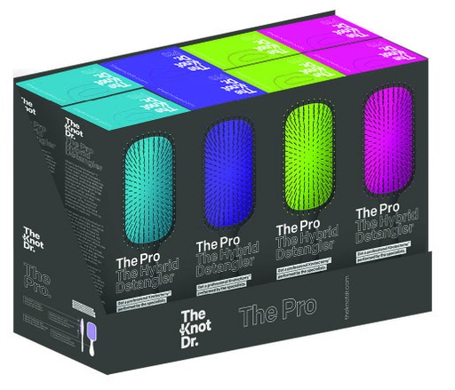 [KNOT-KDP800] The Knot Dr. Pro Box 8 haarborstels met display