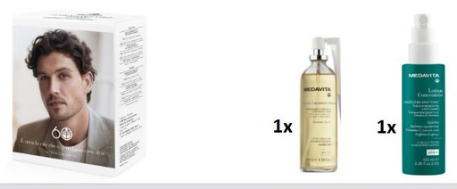 [0123111EXP] Promo 7C: Medavita Lotion Concentrée Homme Spray Box 1 + 1