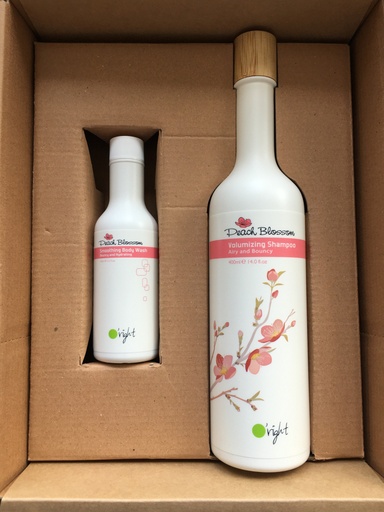 Promo: O'right Christmas Box: 400ml Peach Blossom Shampoo + 100ml Peach Blossom Bodywash Gratis