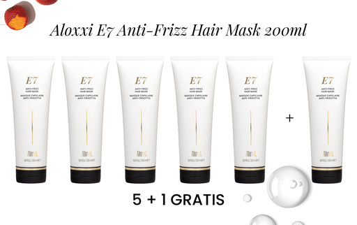 Promo: Aloxxi E7 Anti-Frizz Hair Mask 5 + 1 GRATIS