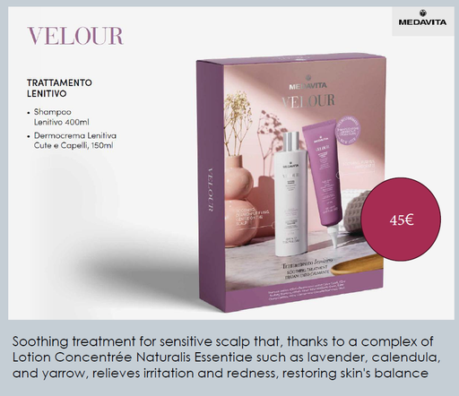 [301092] PROMO: Medavita Velour Bundle Shampoo 400ml + Hair & Scalp Cream 150ml - Kit 